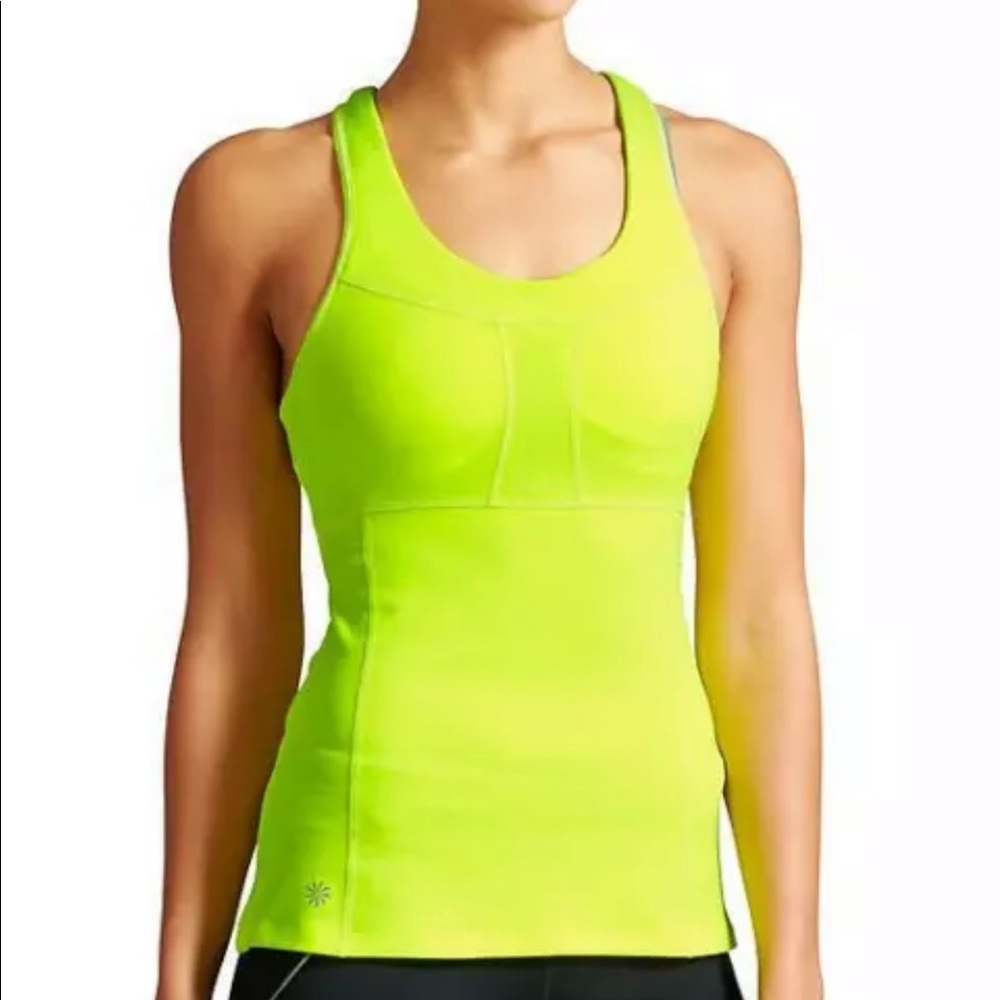 Athleta Yellow PR Tennis Tank Top S